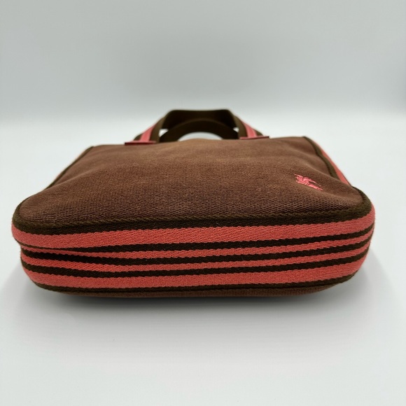 AUTHENTIC BURBERRY BLUE LABEL CANVAS, LEATHER HANDBAG - Picture 3 of 12